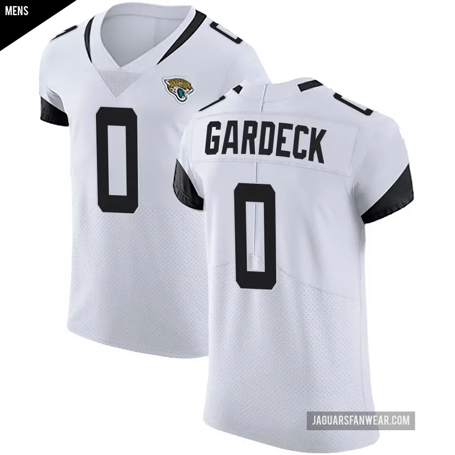 Men&#039;s Jacksonville Jaguars &#65283;0 Dennis Gardeck White Elite Vapor Untouchable Road Jersey