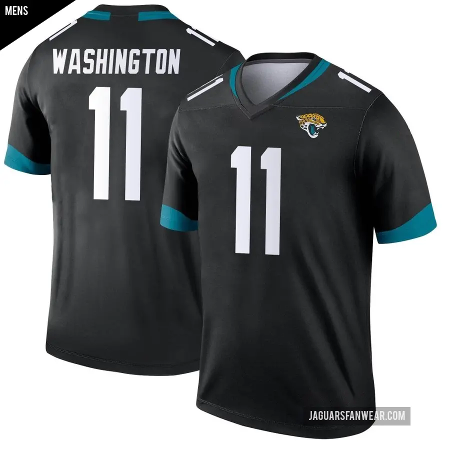Men's Jacksonville Jaguars ＃11 Parker Washington Black Legend Jersey
