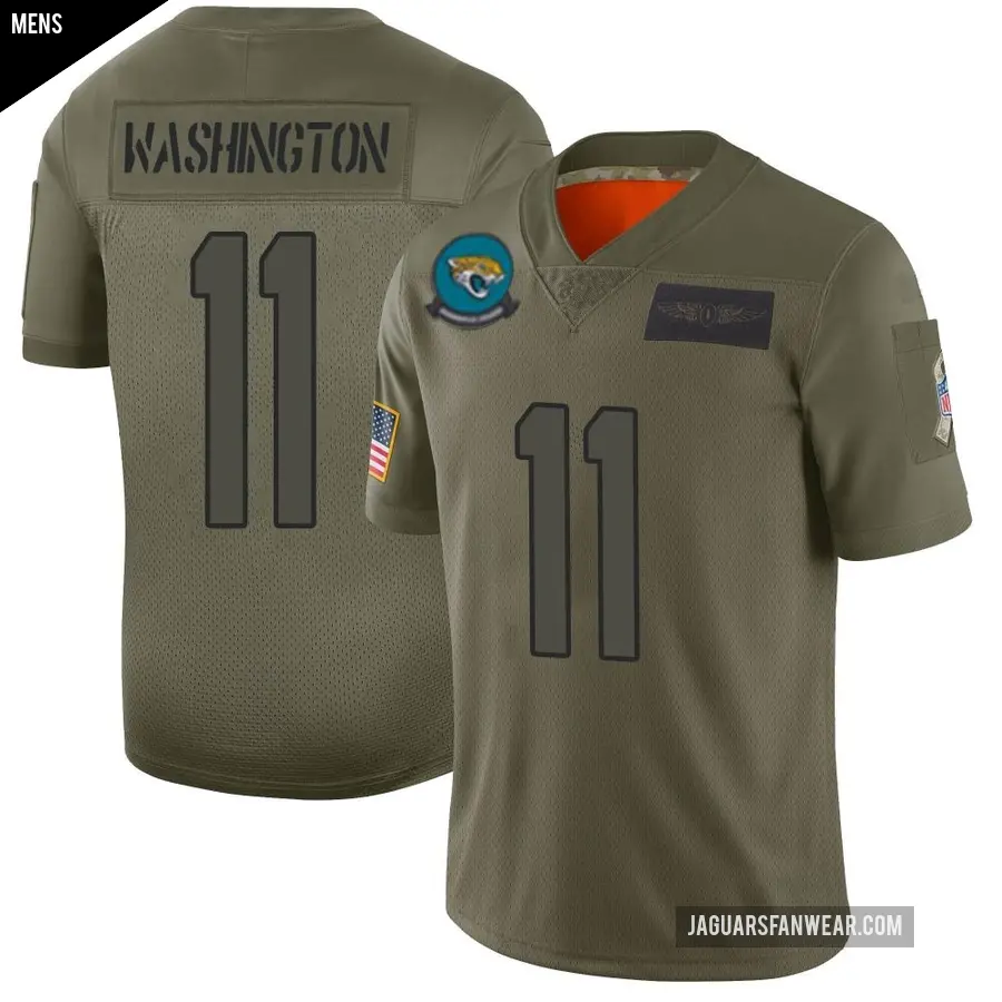 Men's Jacksonville Jaguars ＃11 Parker Washington Camo Limited 2019 Salute to Service Jersey