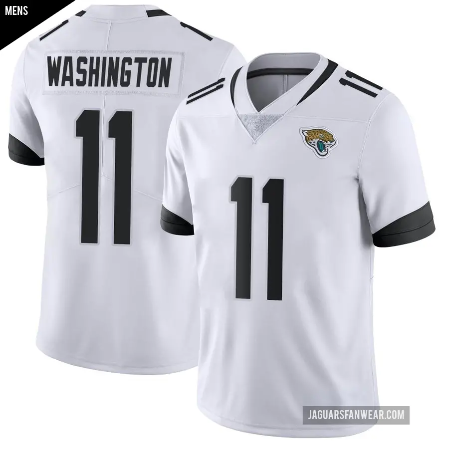 Men's Jacksonville Jaguars ＃11 Parker Washington White Limited Vapor Untouchable Jersey
