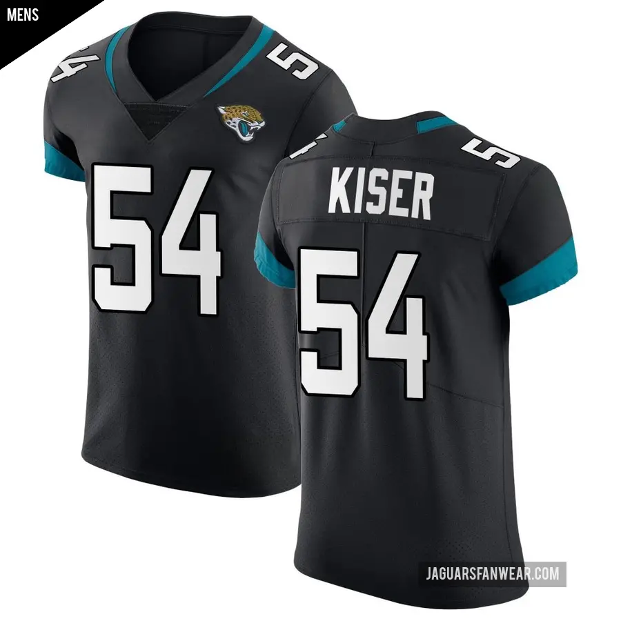 Men's Jacksonville Jaguars ＃54 Jack Kiser Black Elite Vapor Untouchable Jersey