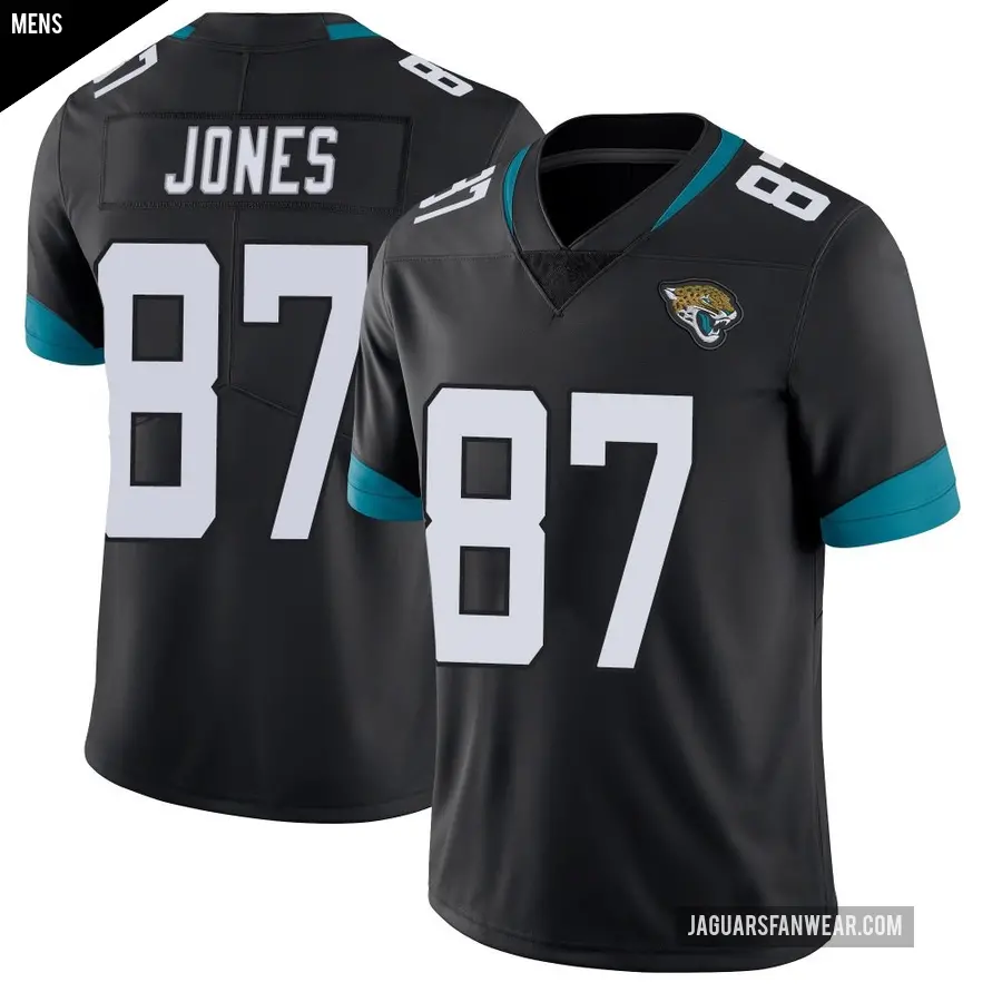 Men's Jacksonville Jaguars ＃87 J.J. Jones Black Limited Vapor Untouchable Jersey