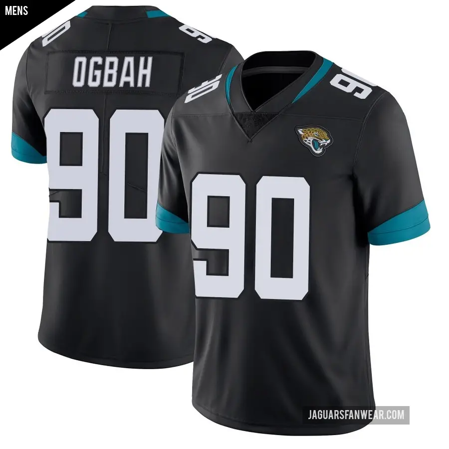 Men's Jacksonville Jaguars ＃90 Emmanuel Ogbah Black Limited Vapor Untouchable Jersey