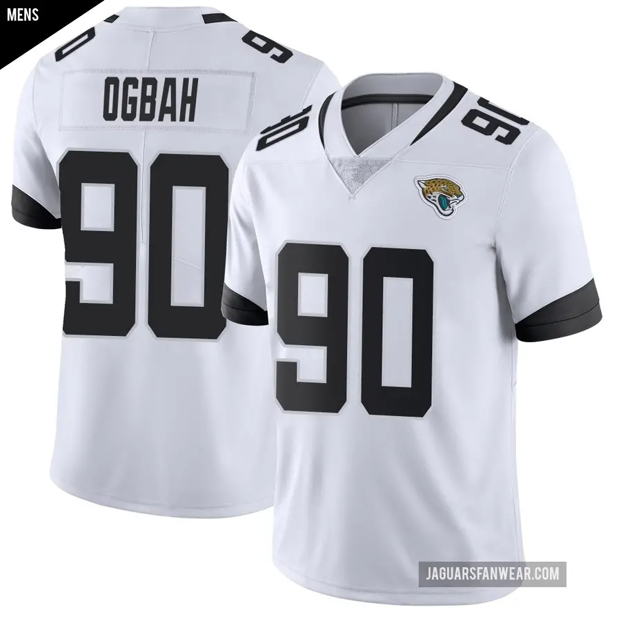 Men's Jacksonville Jaguars ＃90 Emmanuel Ogbah White Limited Vapor Untouchable Jersey
