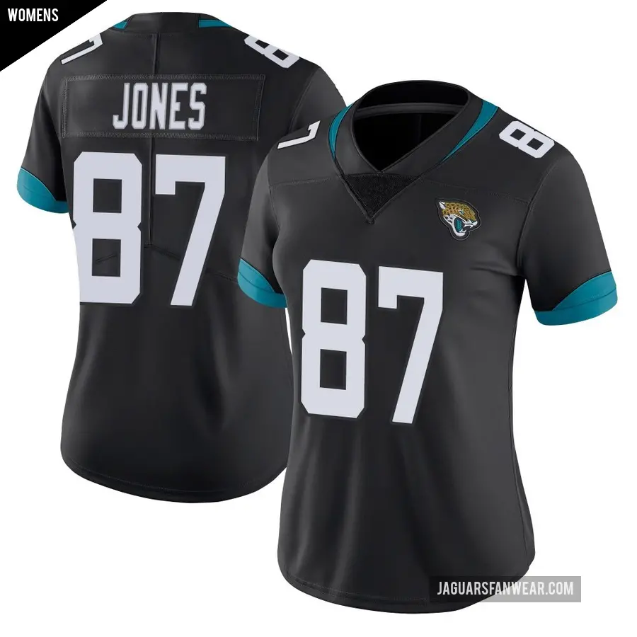 Women's Jacksonville Jaguars ＃87 J.J. Jones Black Limited Vapor Untouchable Jersey