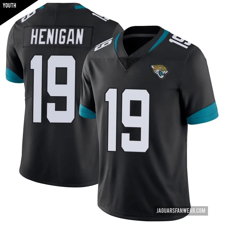 Youth Jacksonville Jaguars ＃19 Seth Henigan Black Limited Vapor Untouchable Jersey