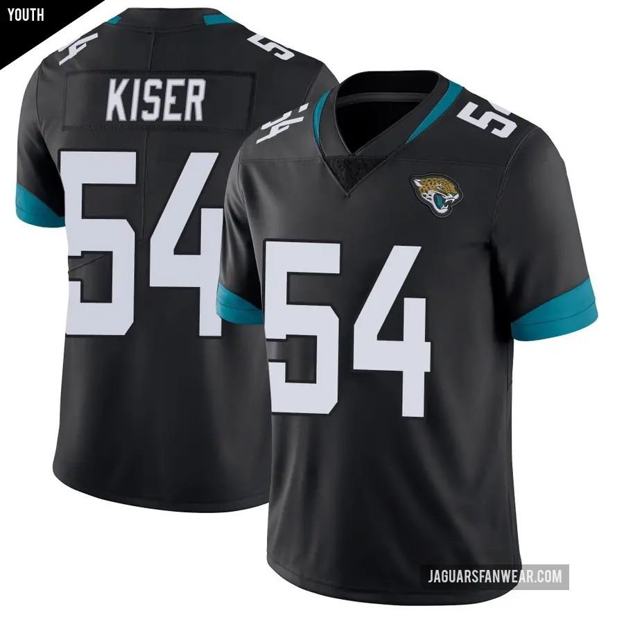 Youth Jacksonville Jaguars ＃54 Jack Kiser Black Limited Vapor Untouchable Jersey