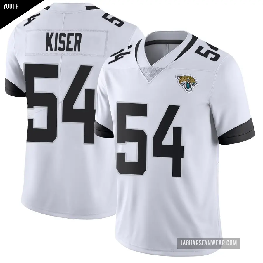 Youth Jacksonville Jaguars ＃54 Jack Kiser White Limited Vapor Untouchable Jersey