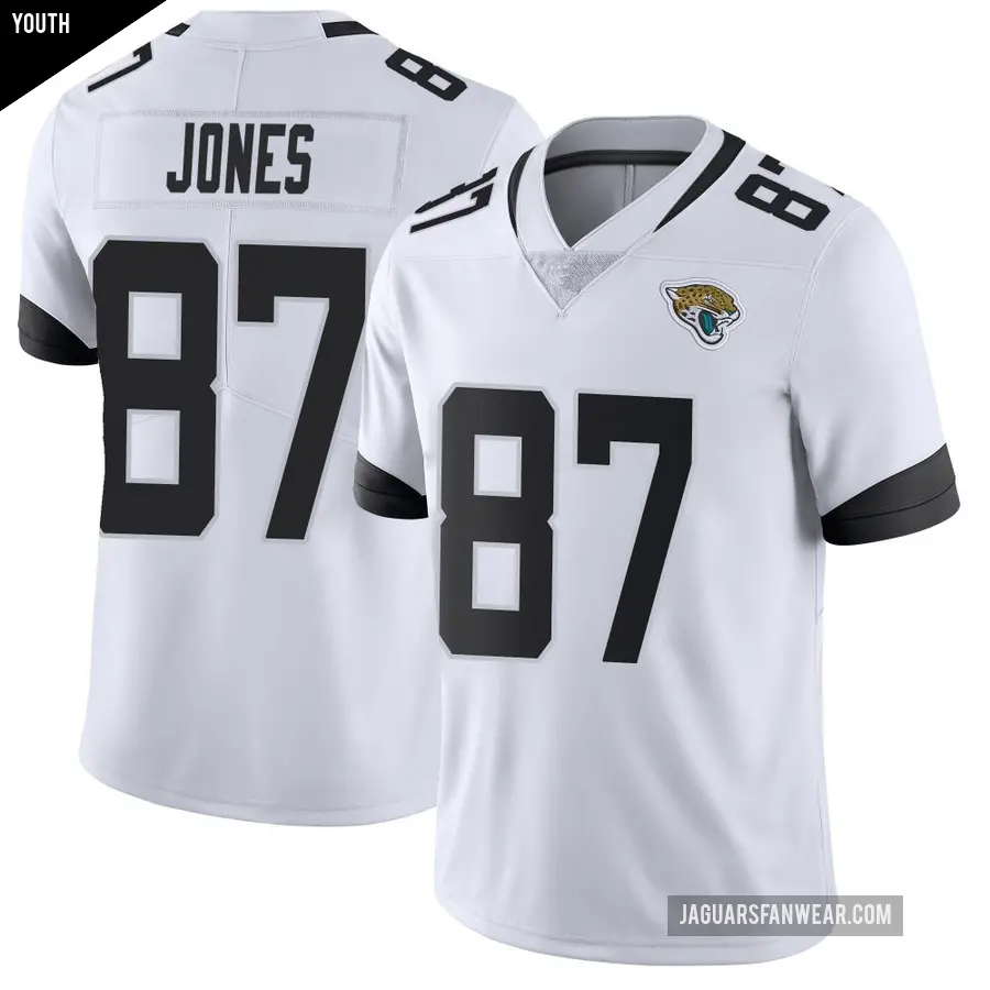 Youth Jacksonville Jaguars ＃87 J.J. Jones White Limited Vapor Untouchable Jersey