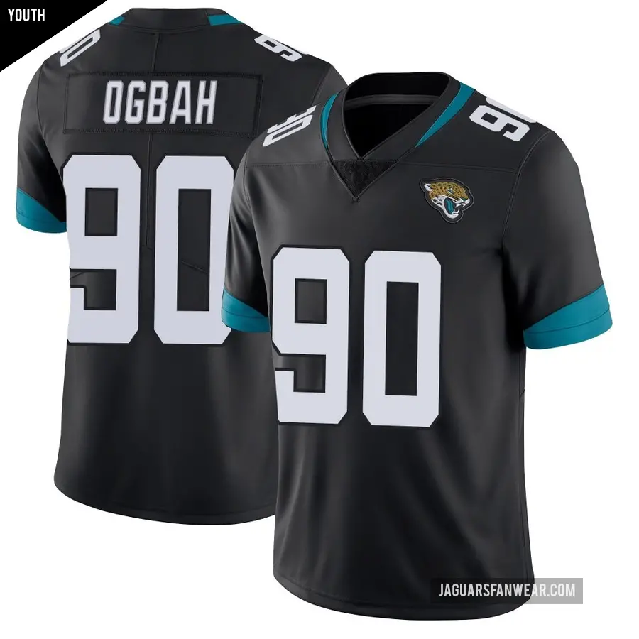 Youth Jacksonville Jaguars ＃90 Emmanuel Ogbah Black Limited Vapor Untouchable Jersey