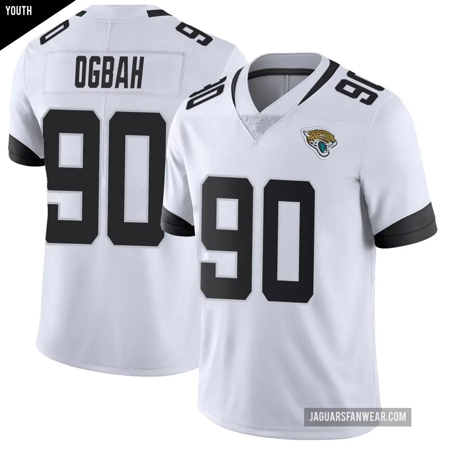Youth Jacksonville Jaguars ＃90 Emmanuel Ogbah White Limited Vapor Untouchable Jersey